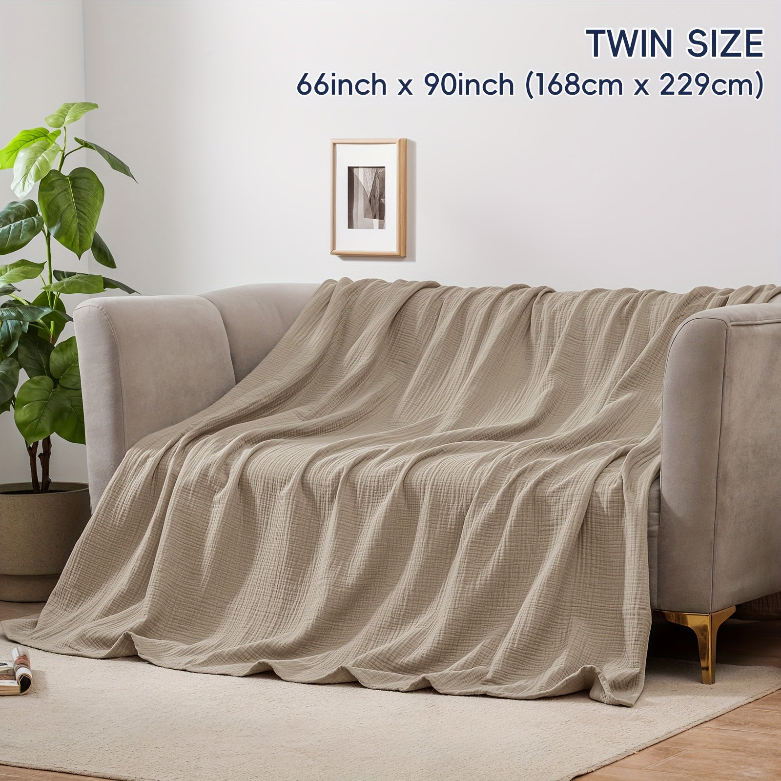 Ultra-Soft Cotton Blanket for Breathable Everyday Comfort