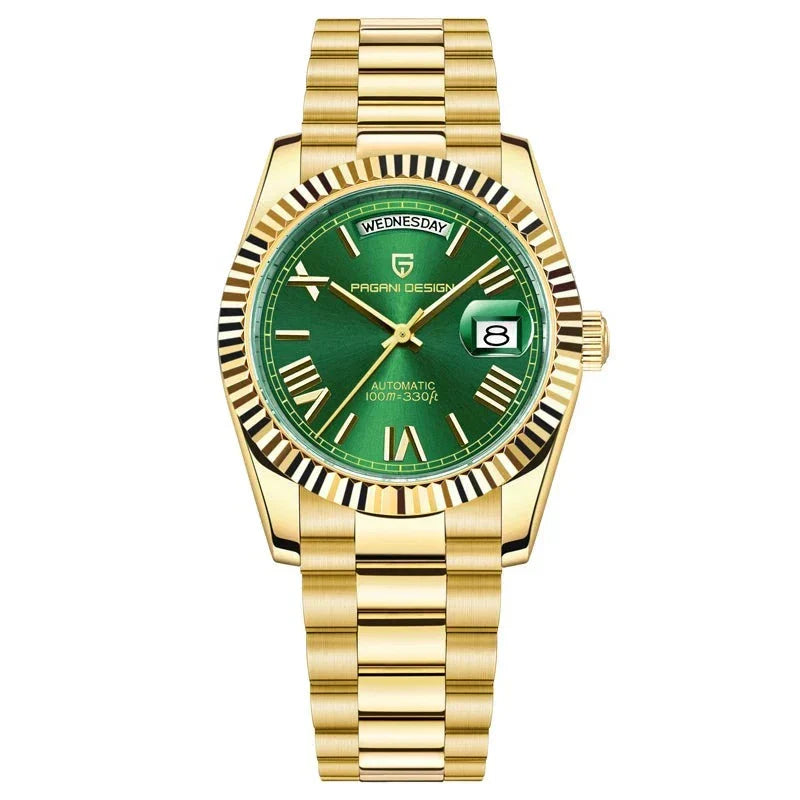 Premium Men's Automatic Watch – Stainless Steel, Self-Winding, Calendar Feature – Versatile Style for Any Occasion