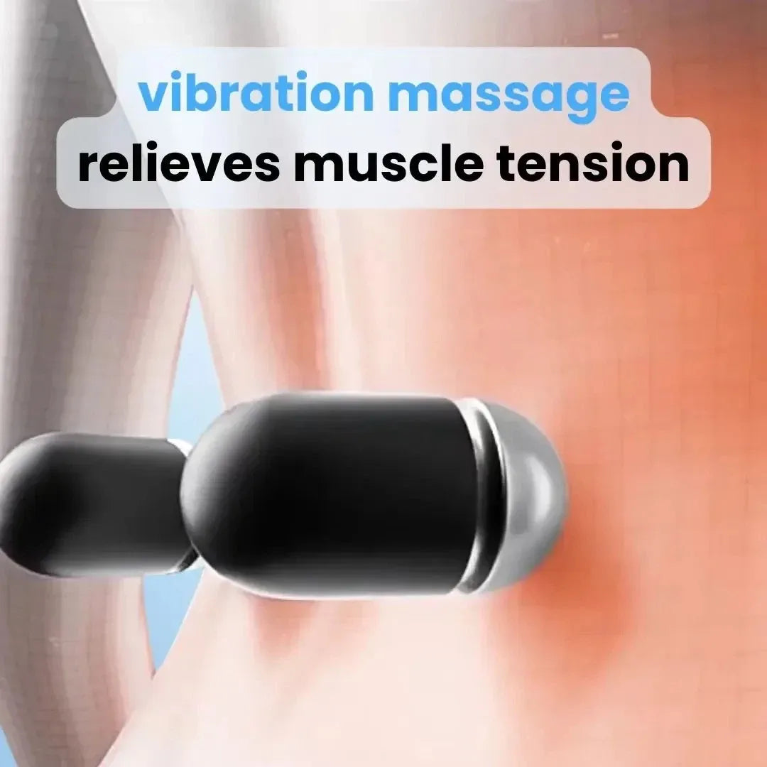 Back Pain Massager with Heat & Vibration, Support for Sciatica Relief, Lumbar Pain & Posture Correction β 3-in-1 Home Therapy
