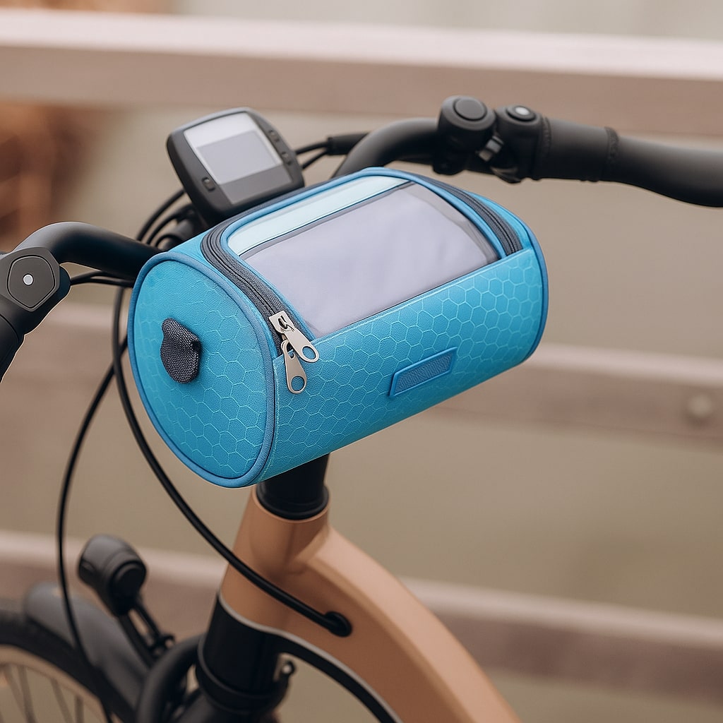 Waterproof Bicycle Handlebar Bag with Touchscreen