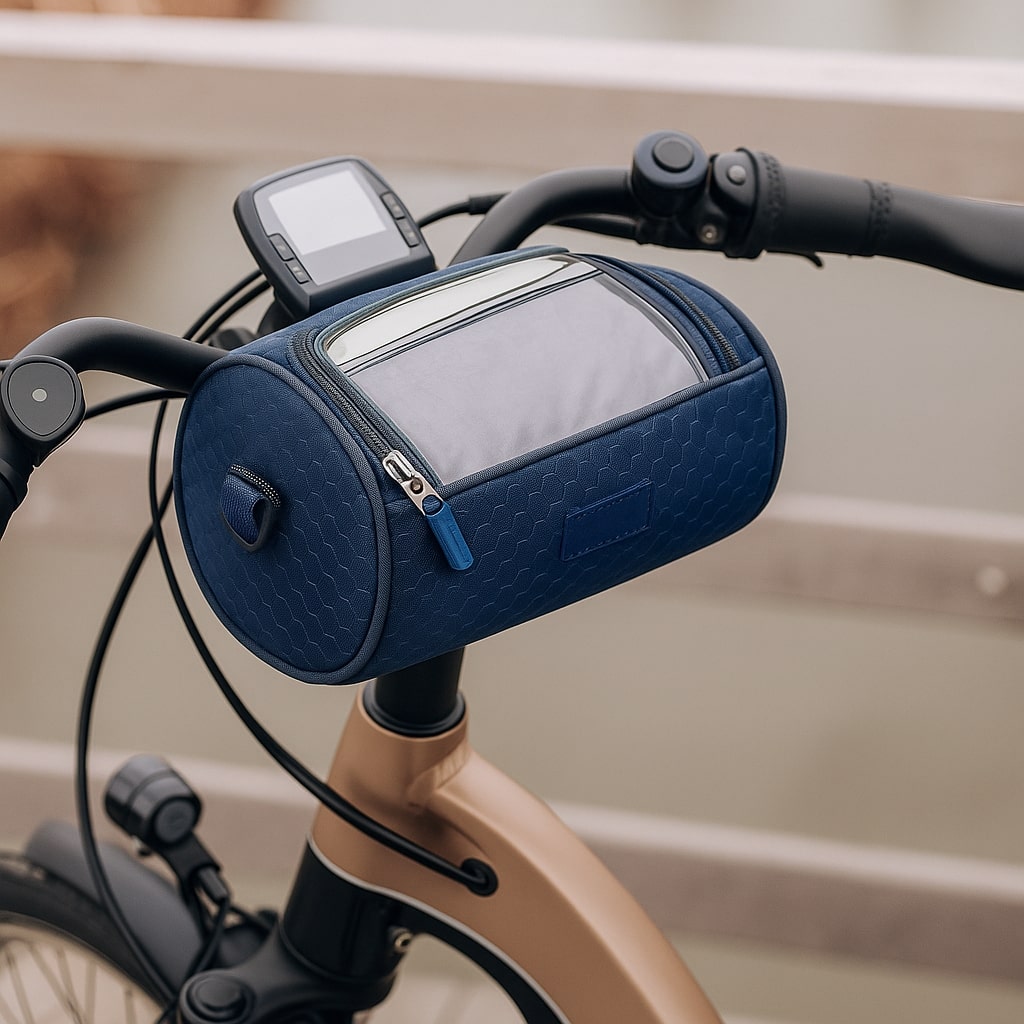 Waterproof Bicycle Handlebar Bag with Touchscreen