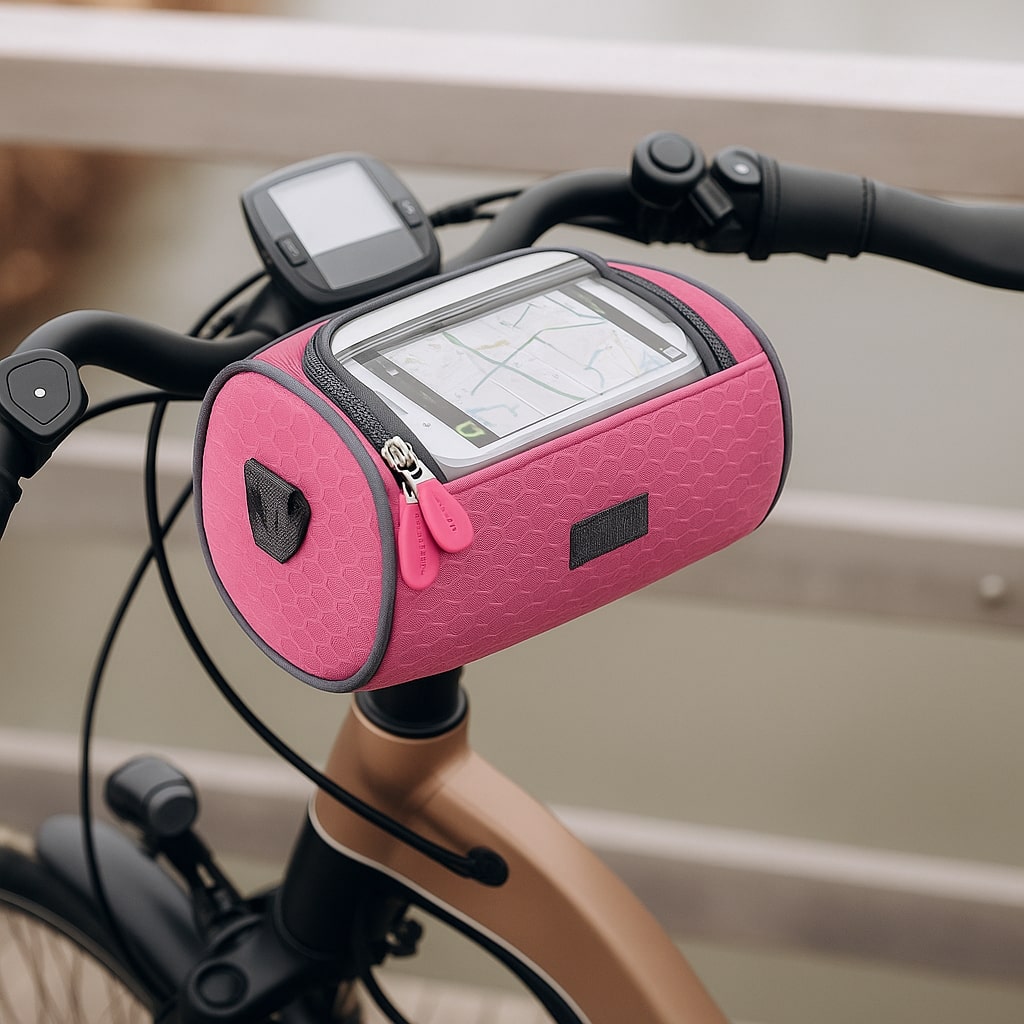 Waterproof Bicycle Handlebar Bag with Touchscreen