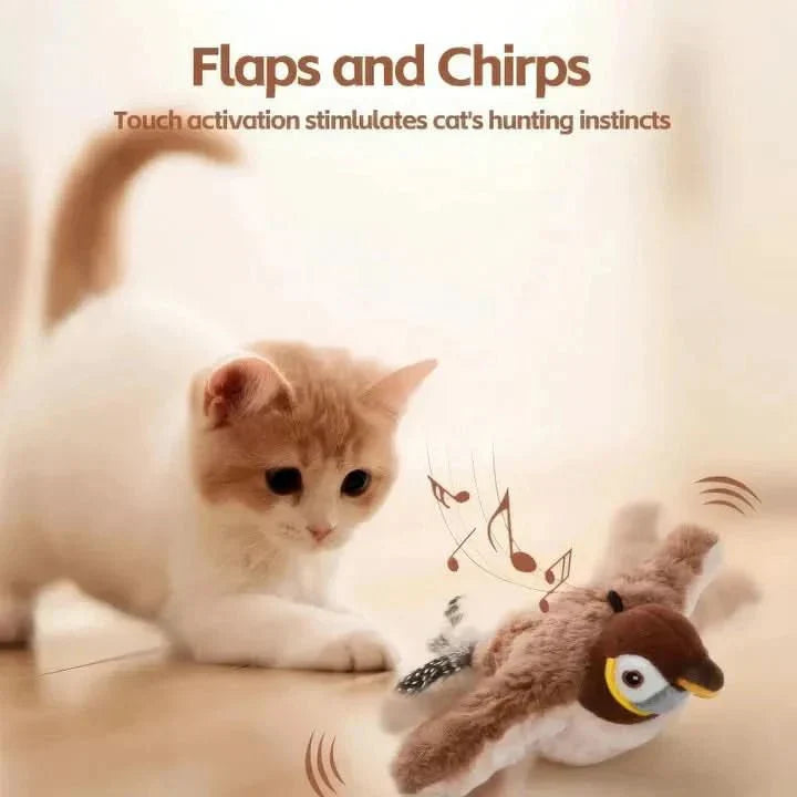 Interactive Plush Toy for Active Cats