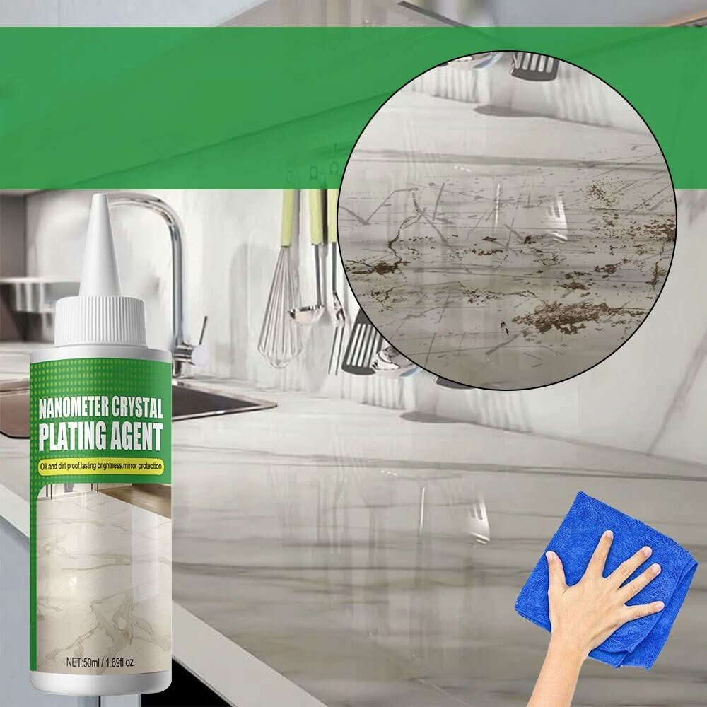 Instant High-Gloss Stone Coating for Marble, Granite, and More