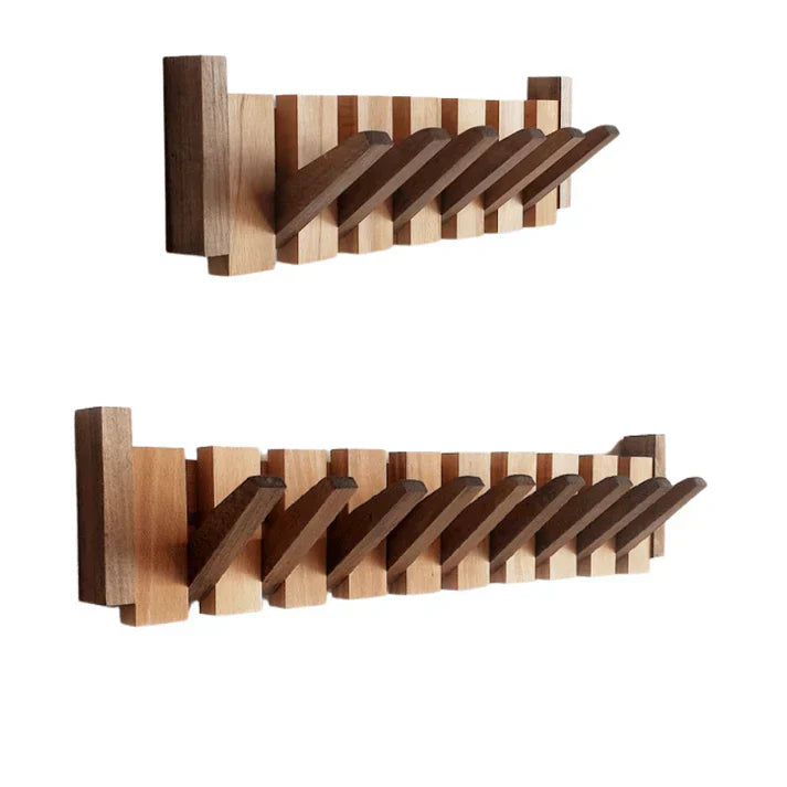Wooden Piano Coat Rack - Elegant Design