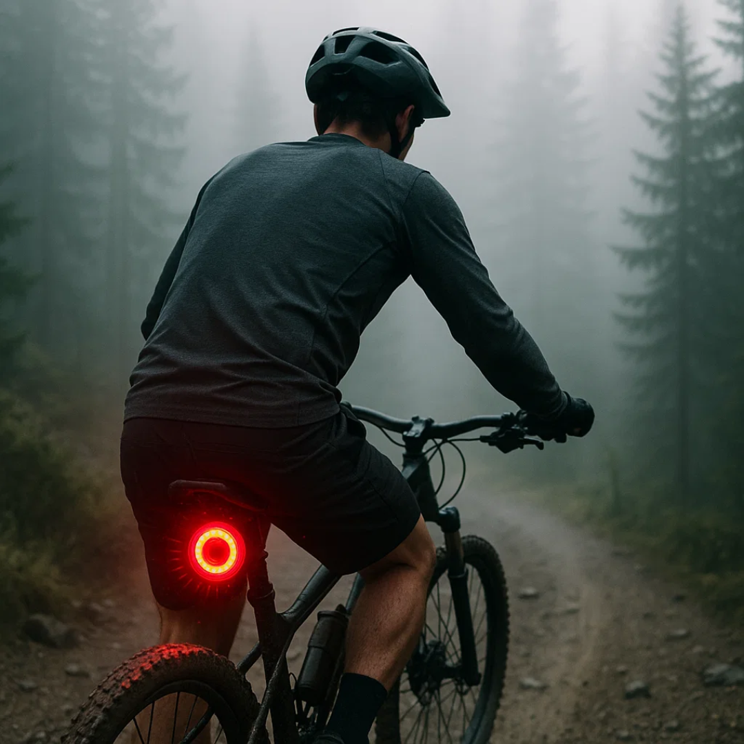 Rear and Brake Light for Bicycles and Road Bikes with 6 Modes and Battery