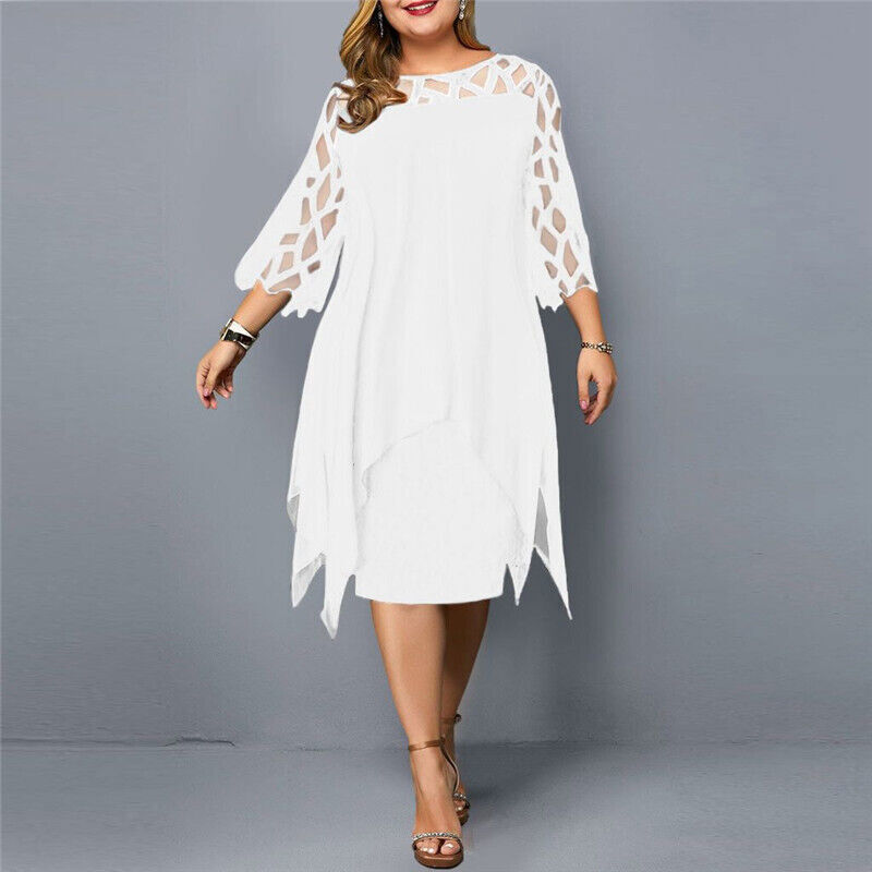 Plus-Size Midi Dress for Fall