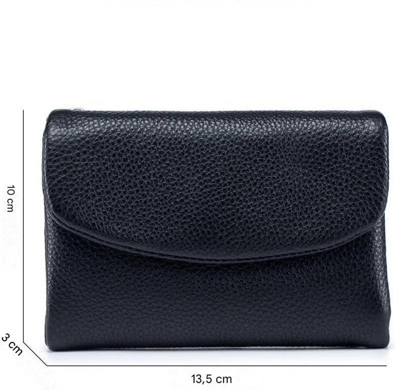 Compact RFID Leather Wallet