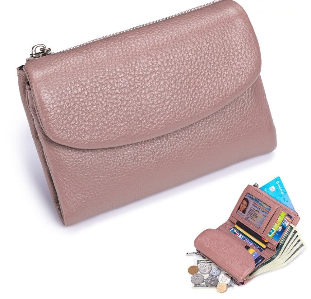 Compact RFID Leather Wallet