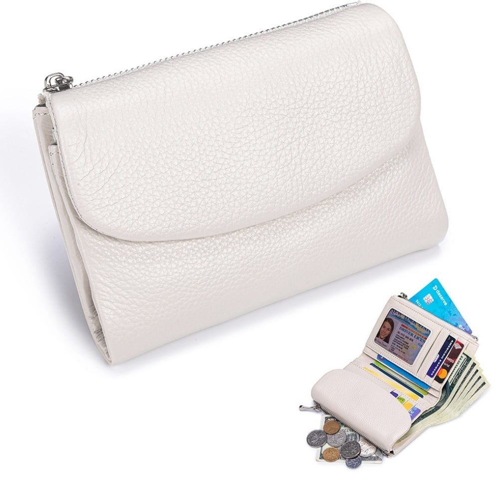 Compact RFID Leather Wallet