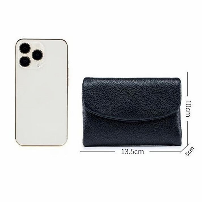Compact RFID Leather Wallet