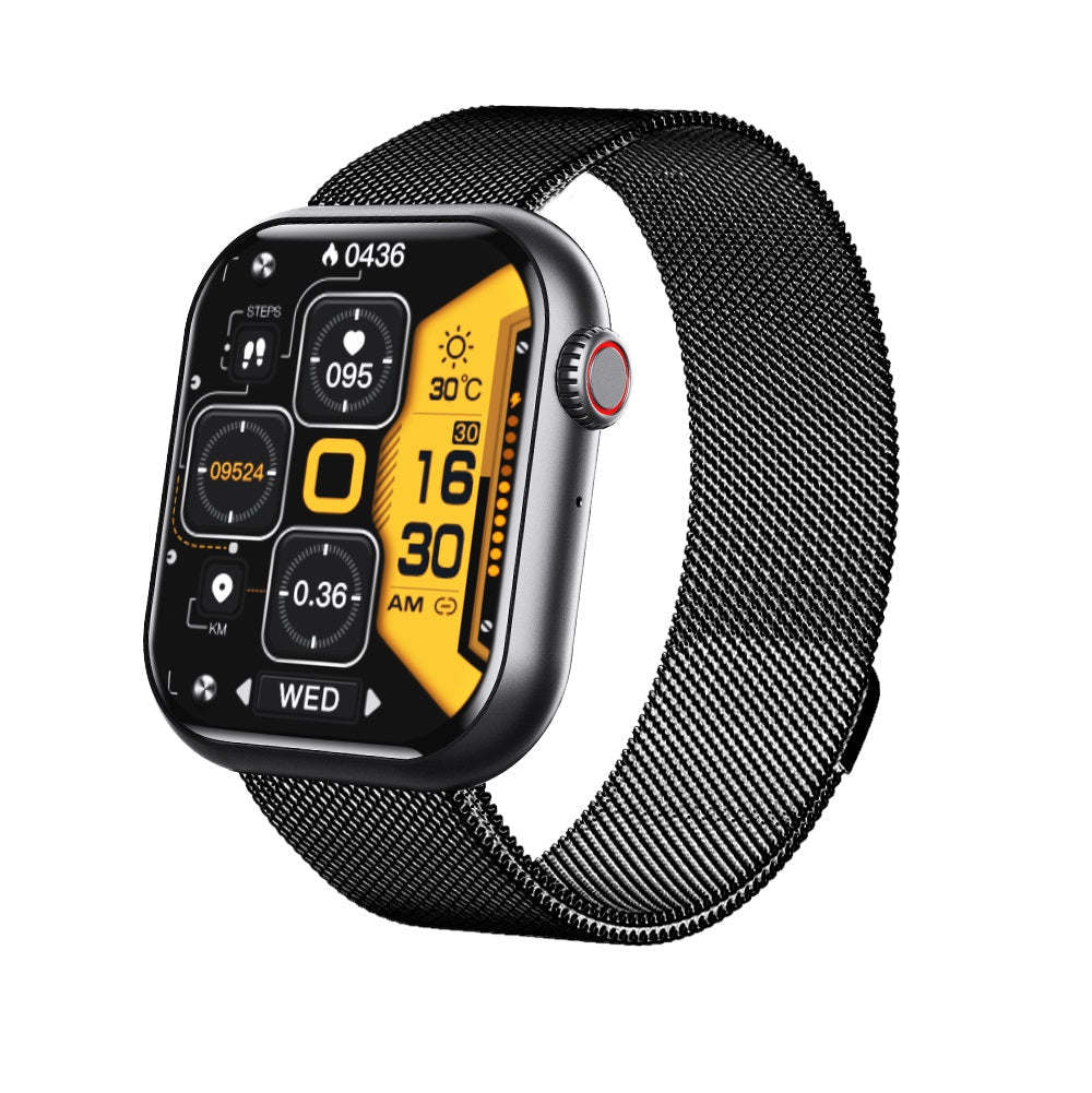 Waterproof Smartwatch with Blood Sugar, Blood Pressure, Blood Oxygen, and Sleep Monitoring Features