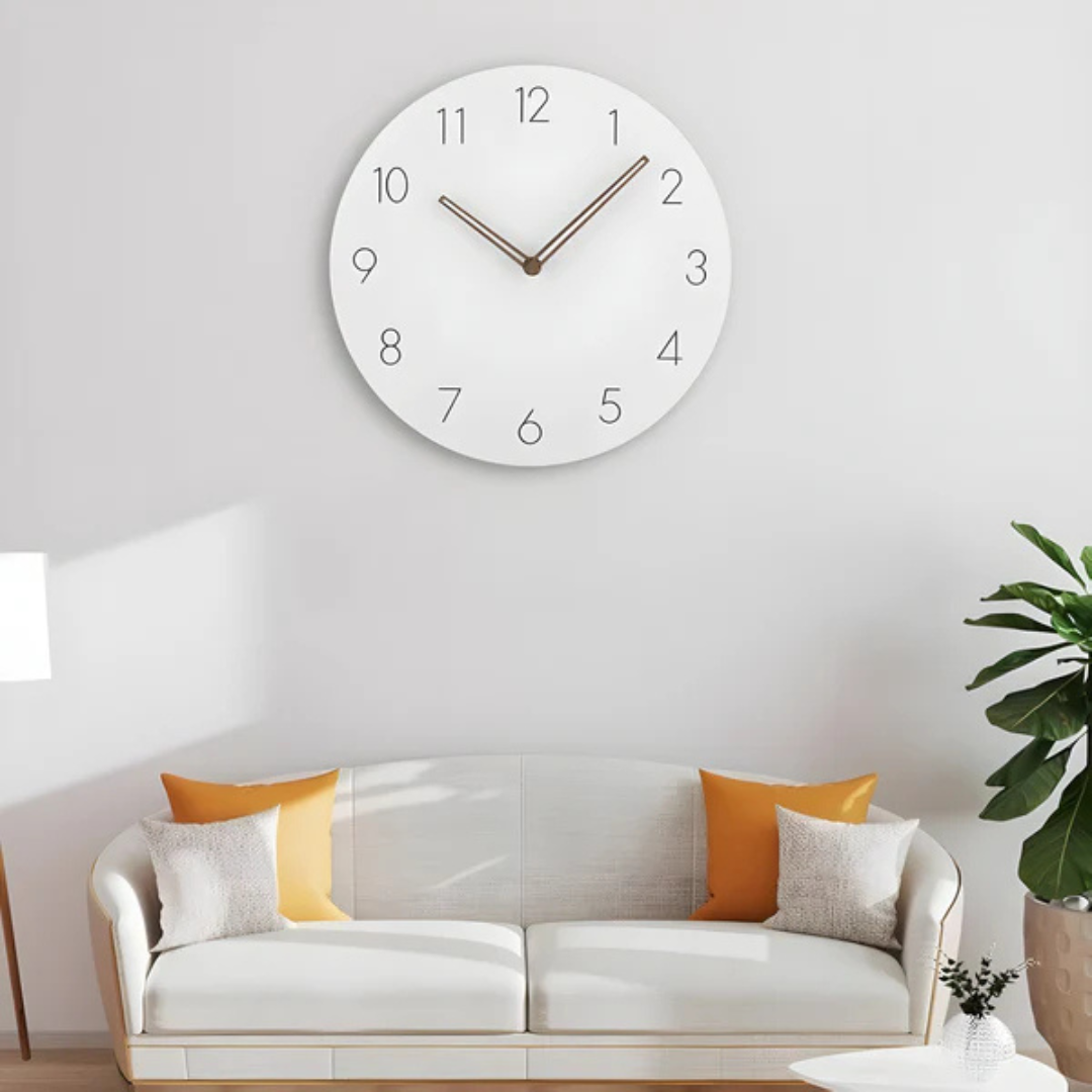 Minimalistic Wooden Wall Clock