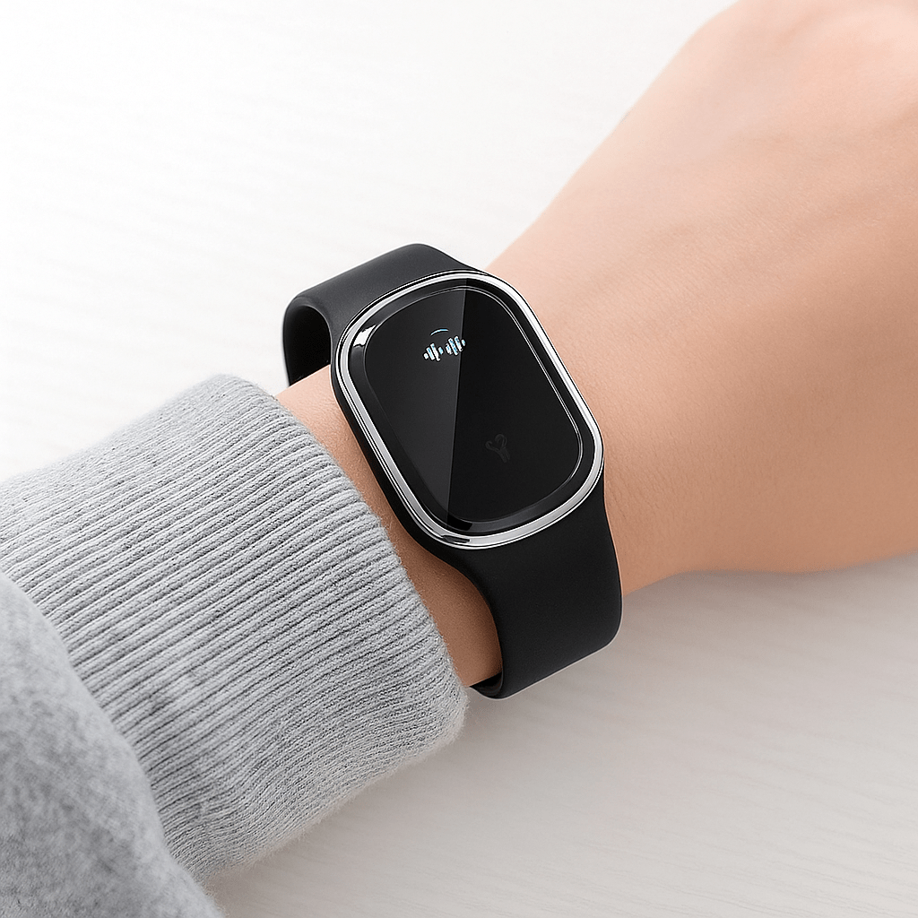 Ultrasonic Mosquito Repellent Bracelet with Rechargeable Battery and Modern Design