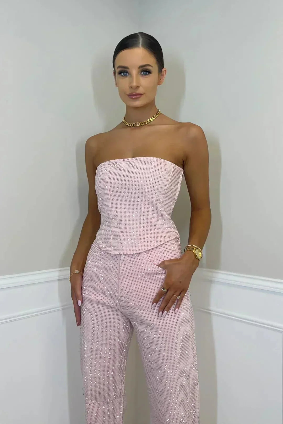 Women's Elegant Top and Pants | Glitter