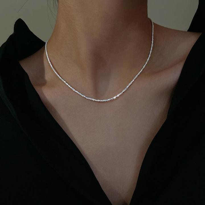 Silver Star Light Necklace Set