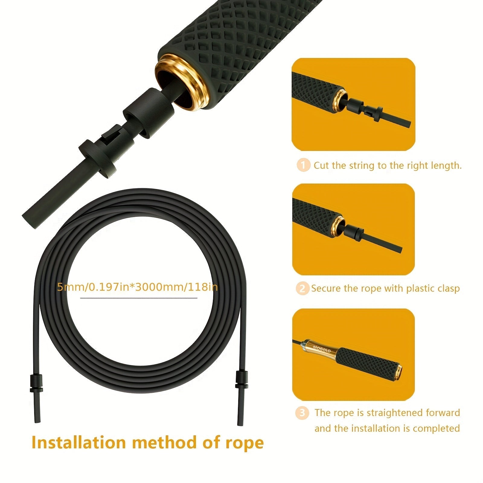 Adjustable Weighted Jump Rope for Speed Training