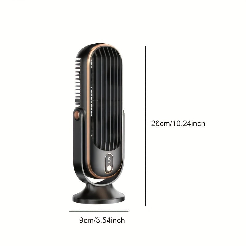 Premium Cooling Fan | Dual Motor, 720° Rotation, USB Rechargeable & Ultra Quiet for Ultimate Comfort Anywhere