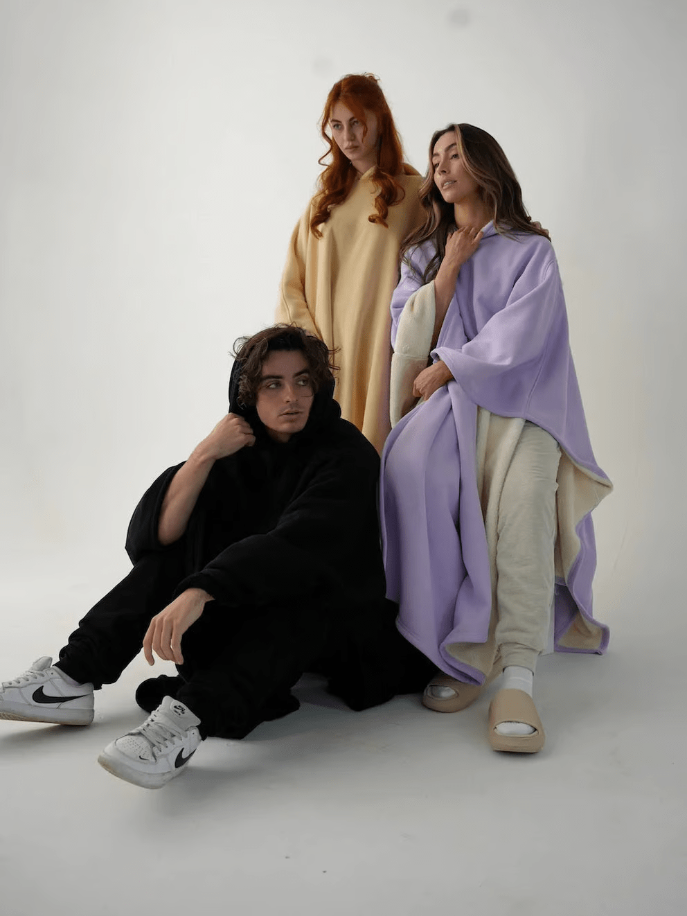 Hoodie Calming Blanket Oversize Soft Fabric
