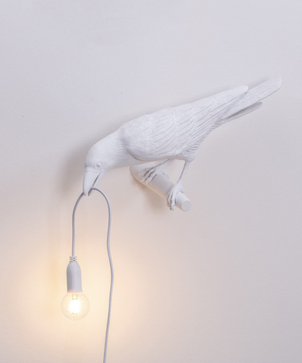Unique Bird Design Table Lamp – Decorative Crow Light