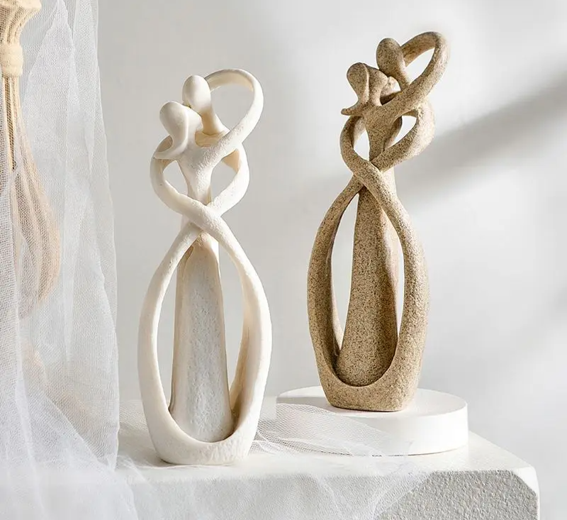 Timeless Love | Abstract Figurine | Unique Gift | Eternal Embrace