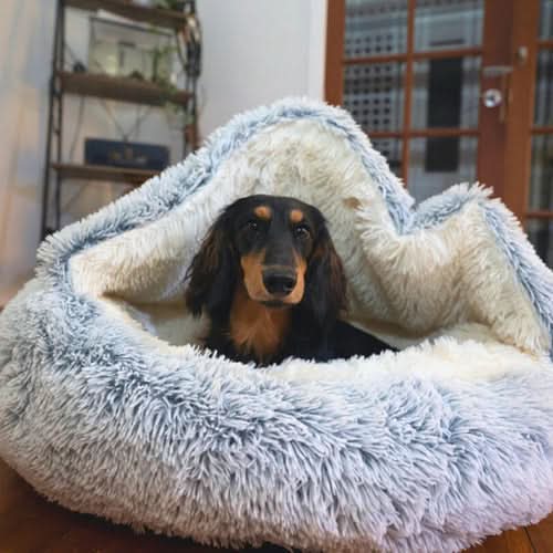 Soft Dog Bed for Stress Relief and Relaxation for Anxious Dogs