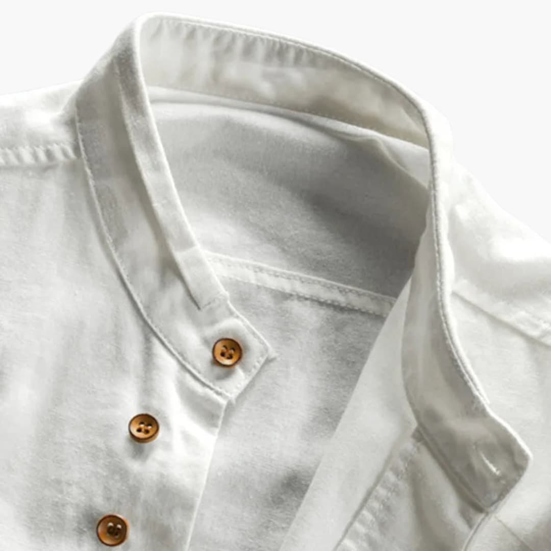 Men's Stand Collar Shirt | Long Sleeve