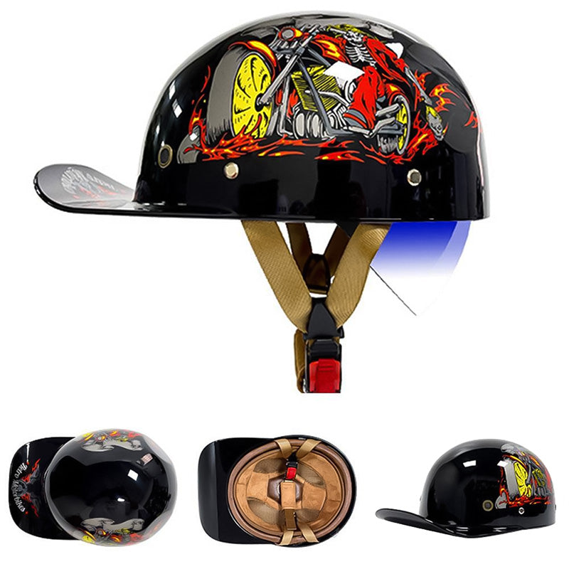 DOT Approved Motorcycle Baseball Helmet