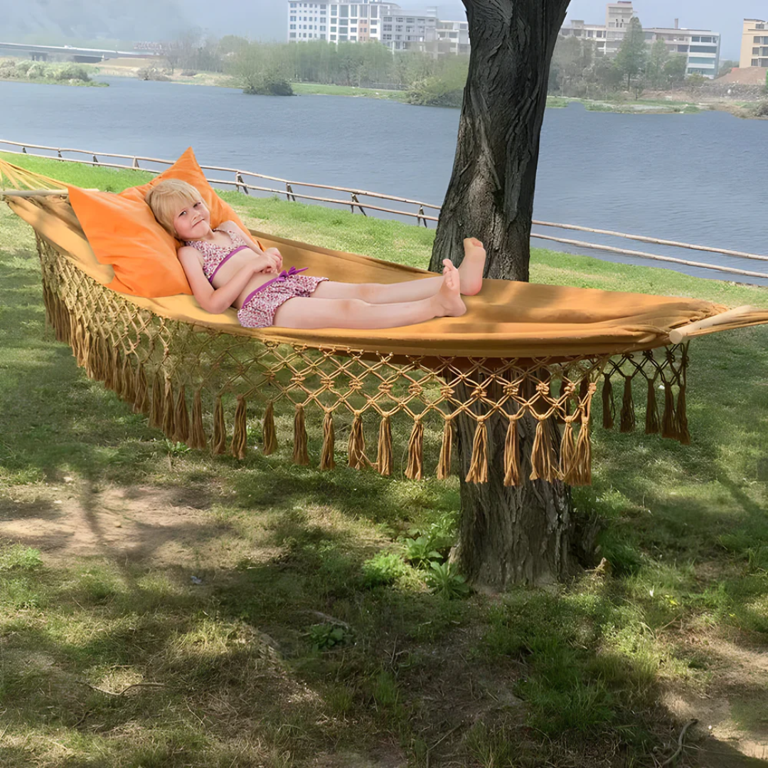 Cozy Boho Cotton Hammock