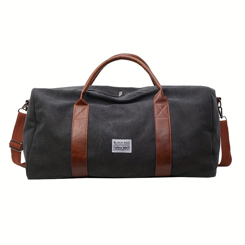 Large Capacity Vintage Washed Travel Duffel Bag - Multi-Purpose Organizer