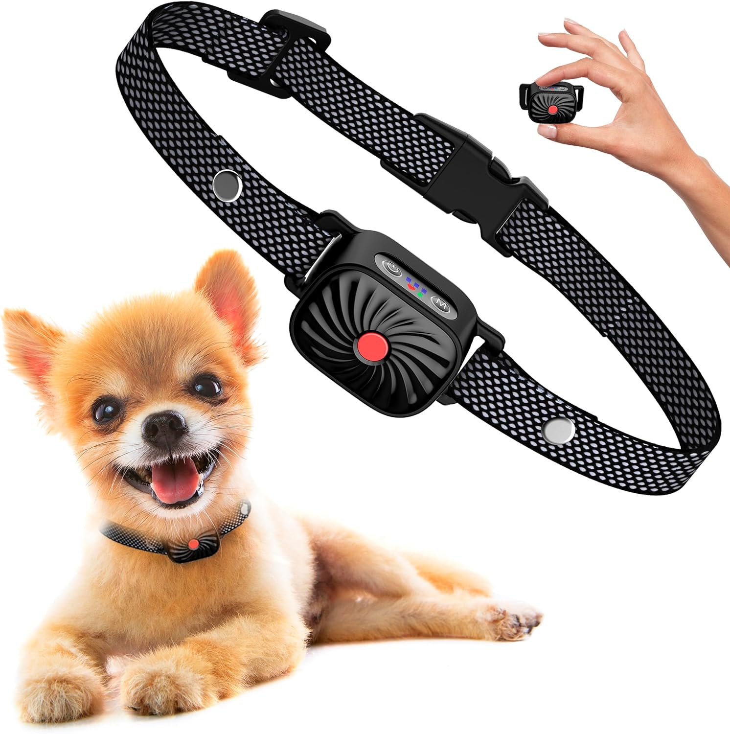 Anti-Bark Collar for Small Dogs | Features Sound & Vibration | IP87 Waterproof | Adjustable & Gentle Training Solution