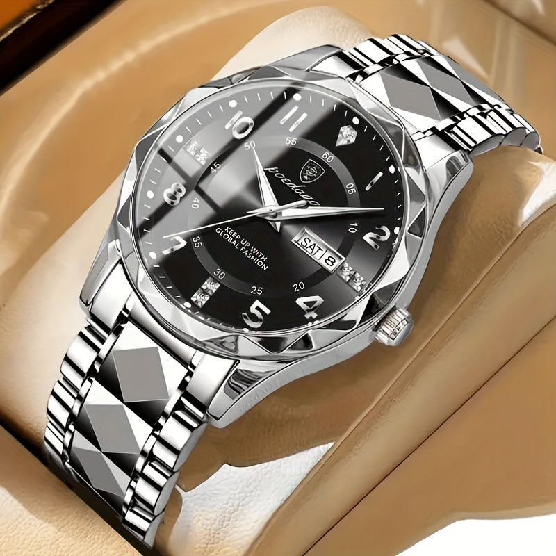 Men's Multifunctional Waterproof Sports Watch - Titanium