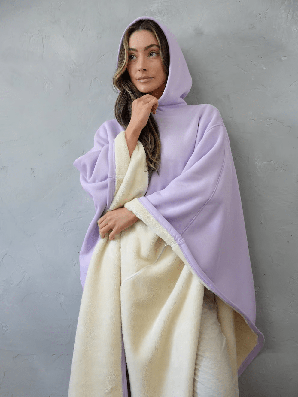 Hoodie Calming Blanket Oversize Soft Fabric