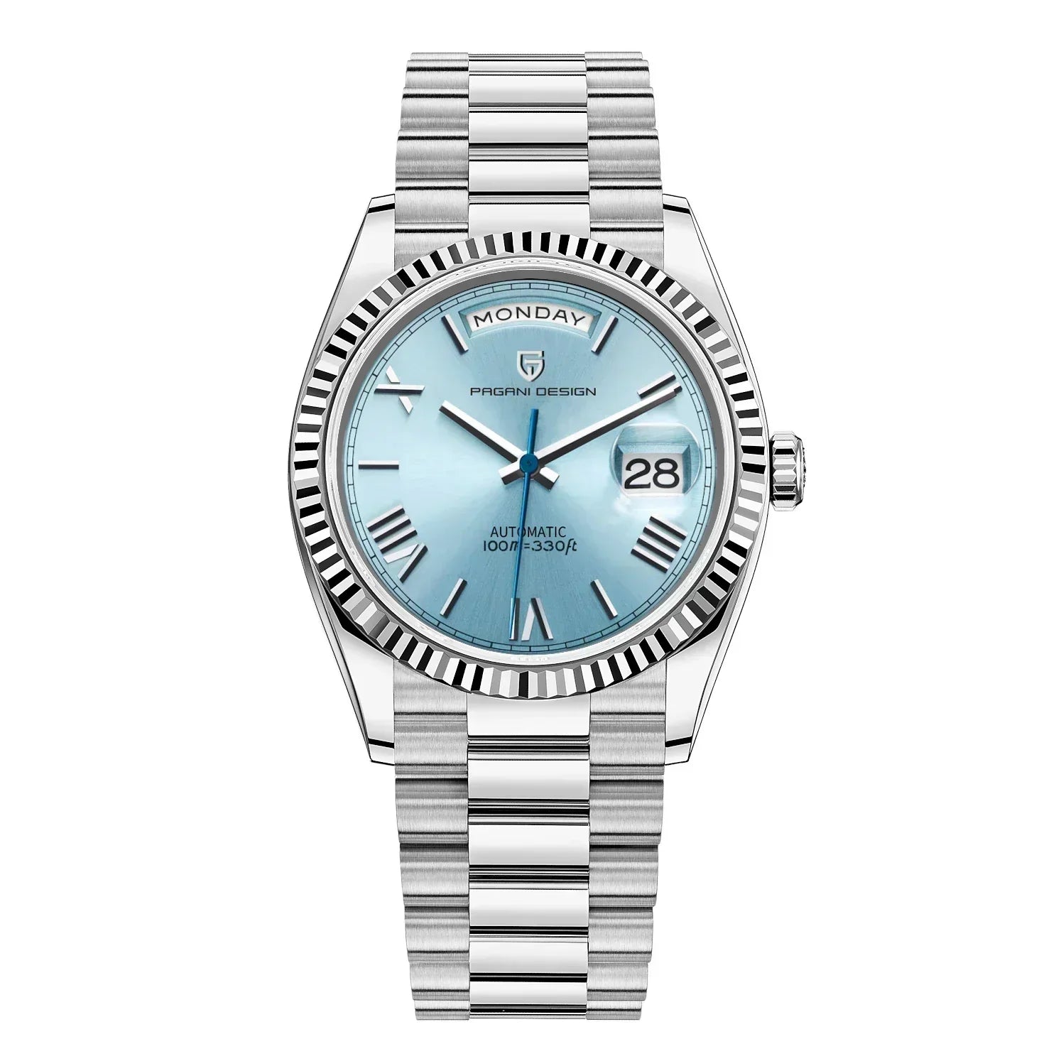 Premium Men's Automatic Watch – Stainless Steel, Self-Winding, Calendar Feature – Versatile Style for Any Occasion