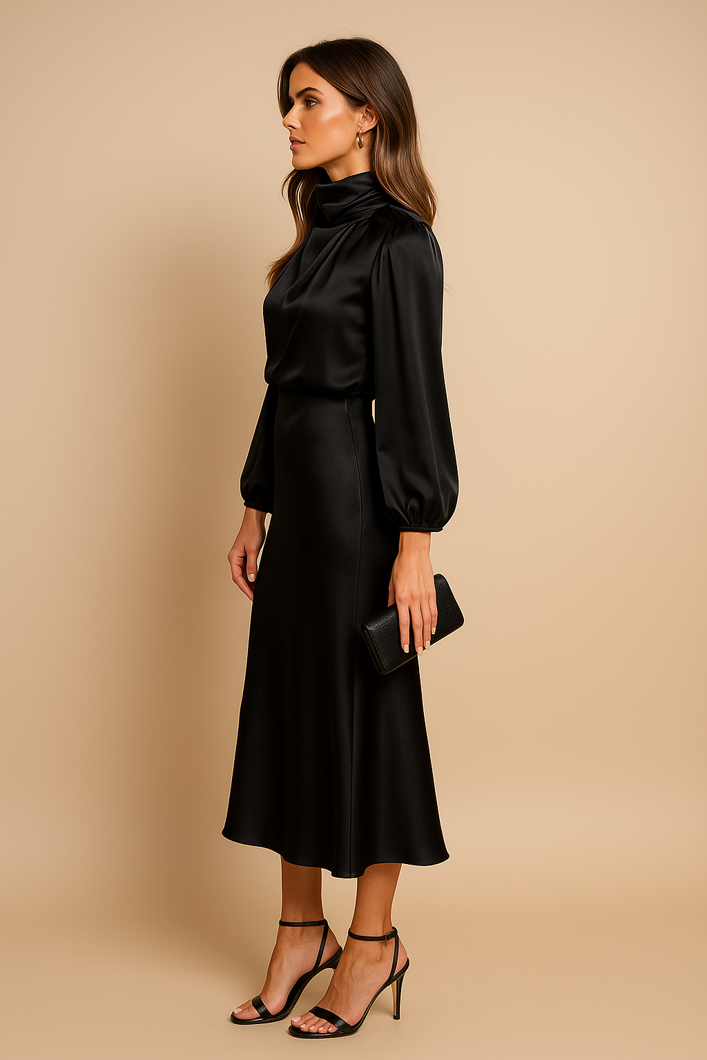 Party High Waist Dress | Midi