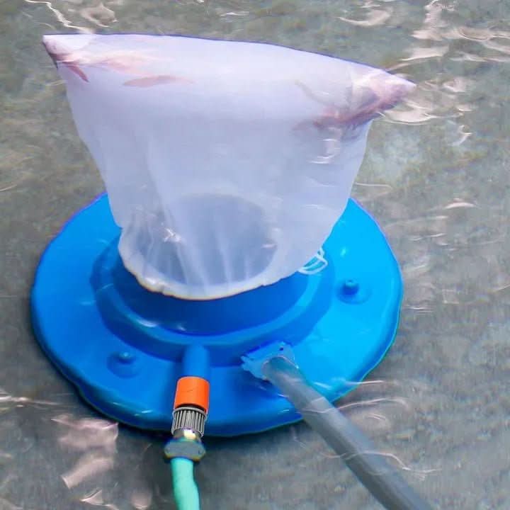 Chemical-Free Pool Cleaner with Powerful Suction for Leaves and Dirt