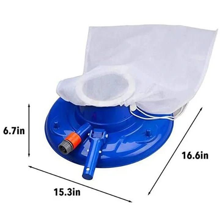 Chemical-Free Pool Cleaner with Powerful Suction for Leaves and Dirt