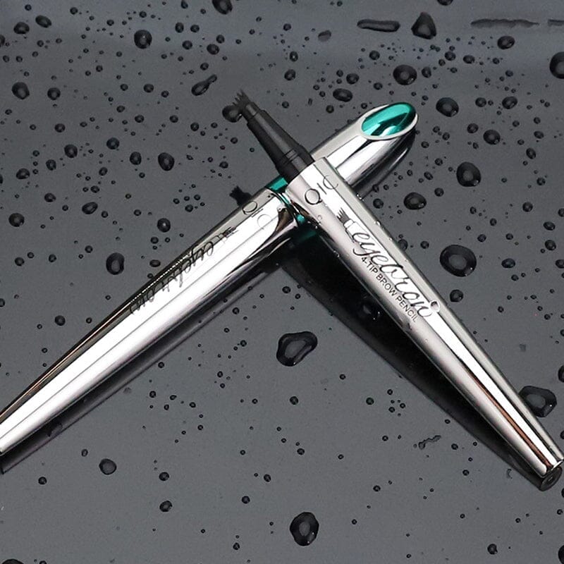 Waterproof 3D Eyebrow Pencil with 4 Fork Tips for Microblading Effect