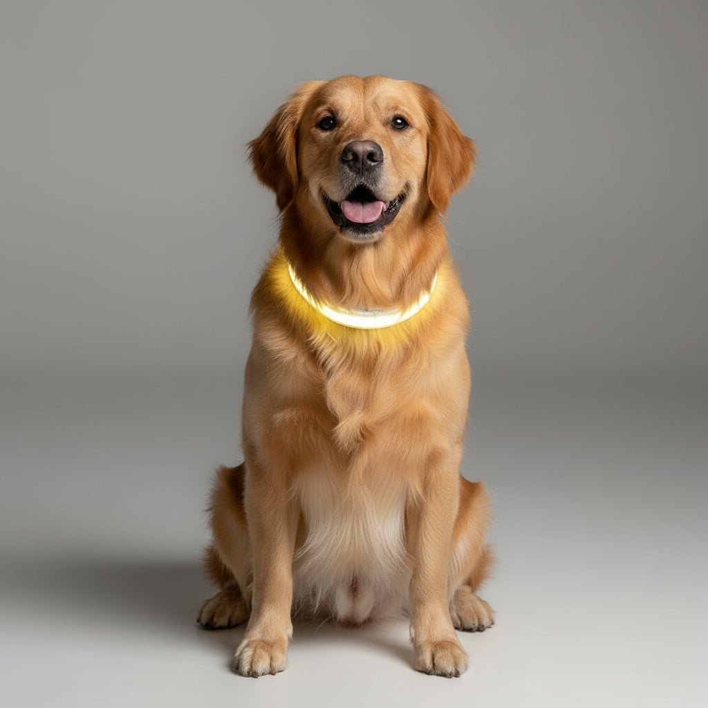 LED Dog Leash with USB Charging & Reflective Design