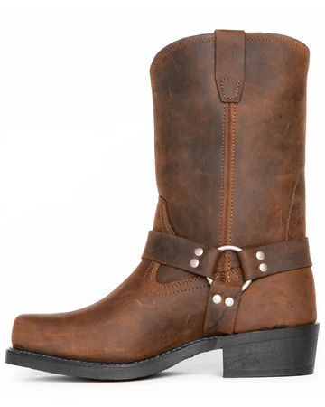 Men's Durable Boots with Harness and Waterproof Leather