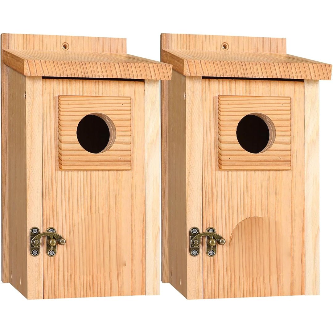 Wood Nesting House for Blue Jays, Swallows, and Small Birds