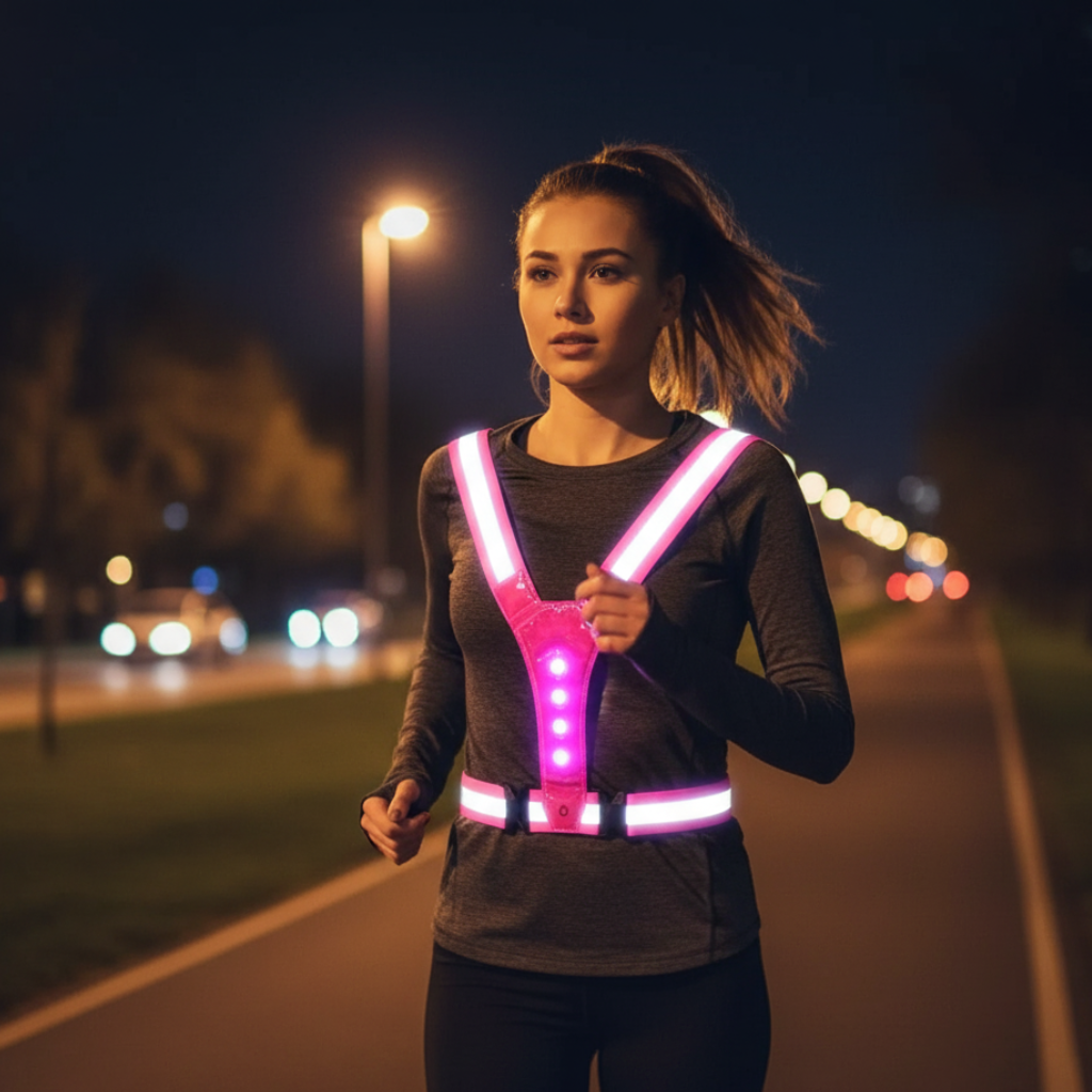 Adjustable LED Vest – 3 Modes for Safe Night Training