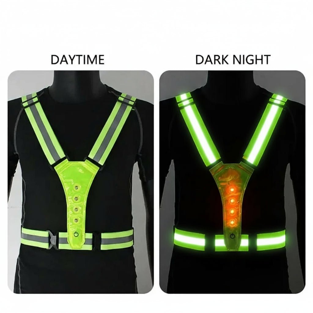 Adjustable LED Vest – 3 Modes for Safe Night Training