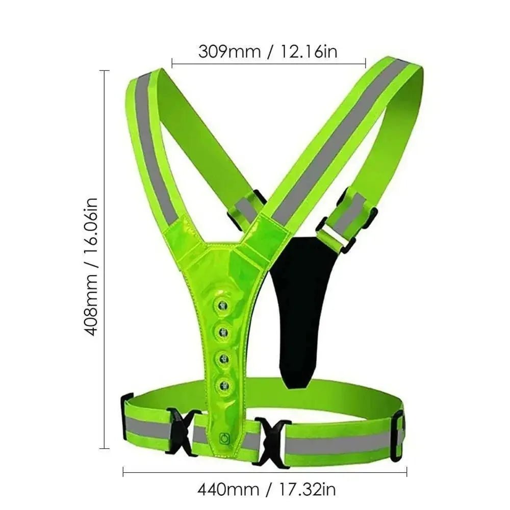 Adjustable LED Vest – 3 Modes for Safe Night Training