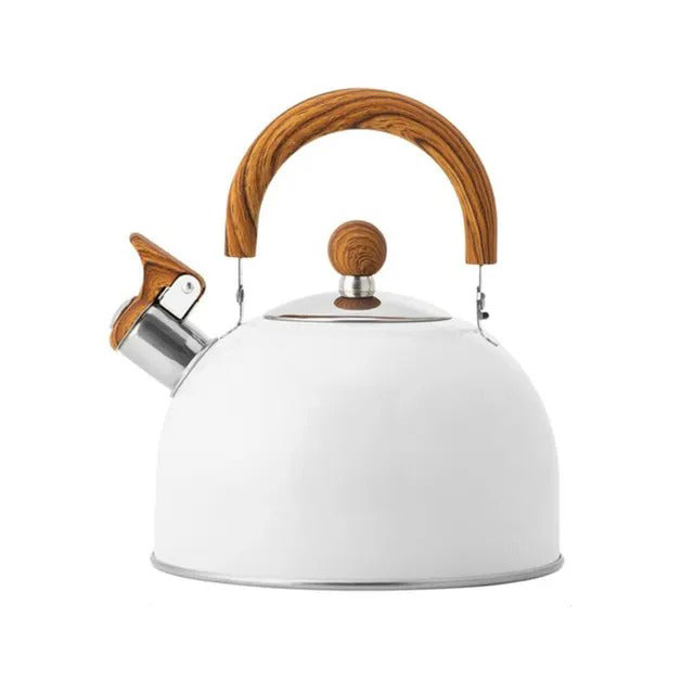 Adjustable Stainless Steel Kettle with Whistle - 2.5L/3L