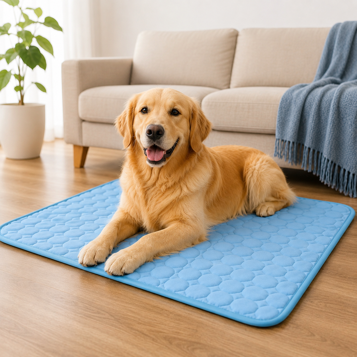 Extra Large Cooling Pet Bed for Dogs and Cats