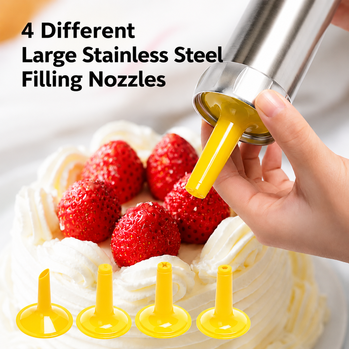 Stainless Steel Cookie Press | Ideal for Uniform Cookies