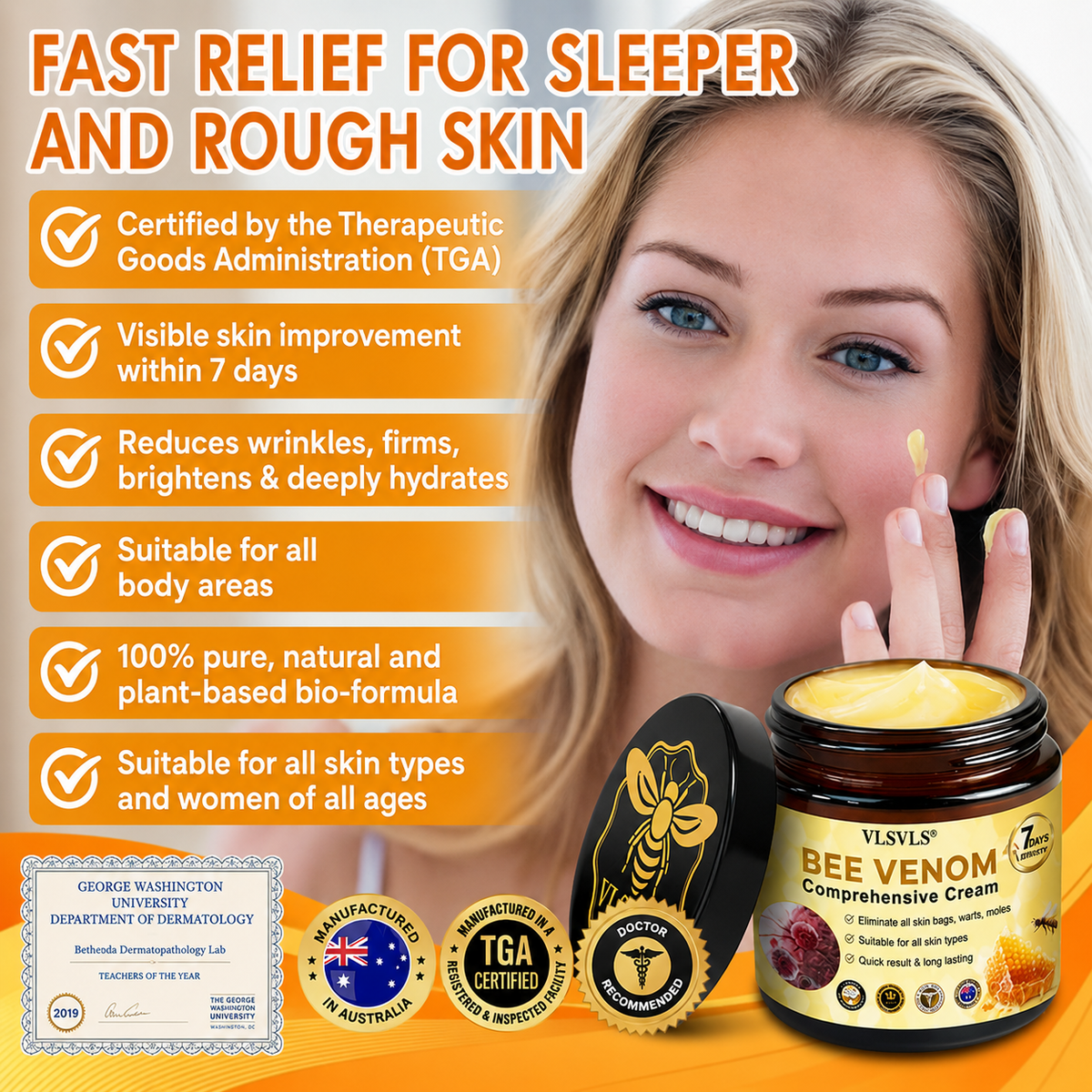 Anti-Aging Cream | Skin Firming and Renewal | Bee Peptide Formula