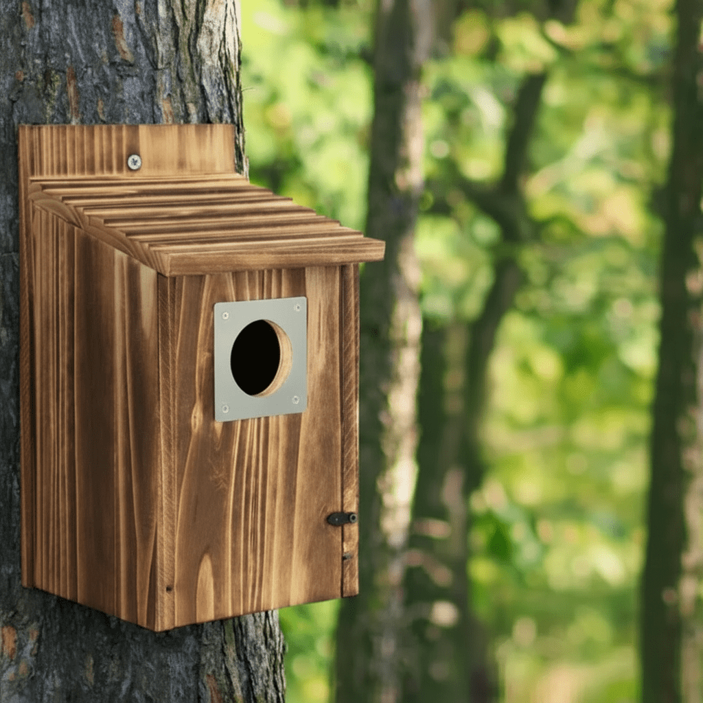 Wood Nesting House for Blue Jays, Swallows, and Small Birds