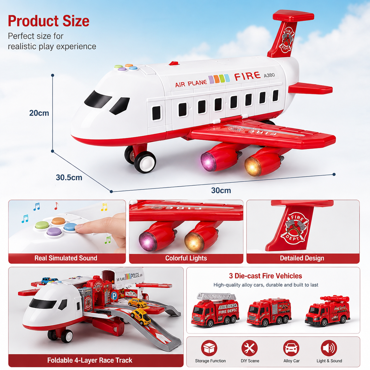 Adventure Airplane Playset for Creative Role Play and Imaginative Exploration